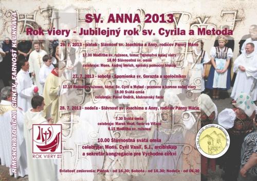 Púť k&nbsp;sv.Anne 2013