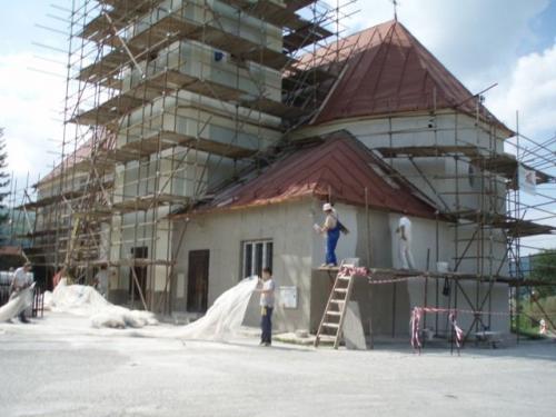 Oprava fasády kostola 2011