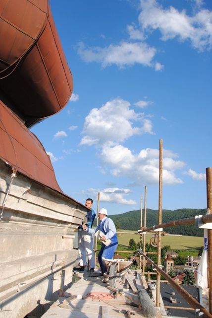 Práca murárov (FOTO: Mgr. Pavol Ondrík)
